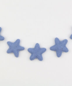 Sterne aus Filz Farbe hellblau