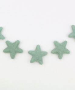 Sterne aus Filz Farbe aloe