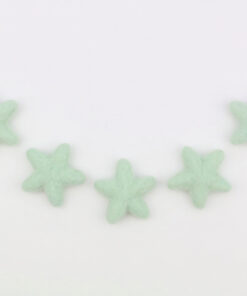 Sterne aus Filz Farbe mint