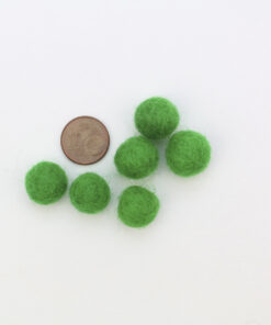 Filzkugeln 1cm Farbe grasgruen