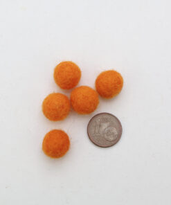 Filzkugeln 1cm Farbe orange