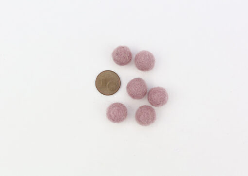 Filzkugeln 1cm Farbe altrosa