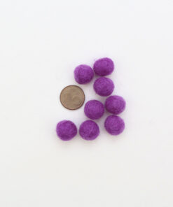Filzkugeln 1cm Farbe lila
