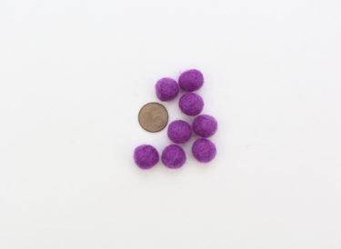 Filzkugeln 1cm Farbe lila