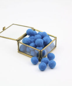 Filzkugeln 1cm Farbe kraeftiges blau