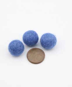 Filzkugeln 1cm Farbe mittelblau