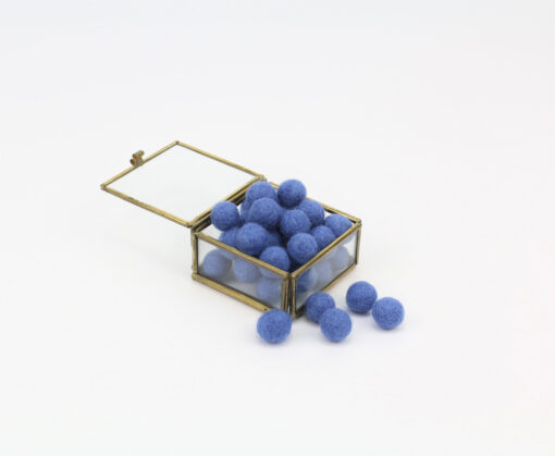 Filzkugeln 1cm Farbe blau