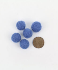Filzkugeln 1cm Farbe blau