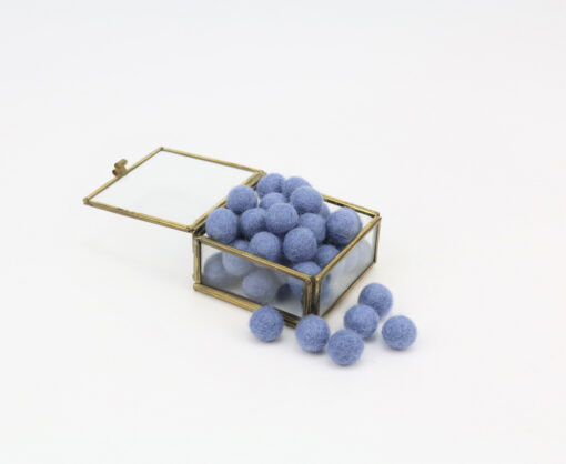 Filzkugeln 1cm Farbe hellblau