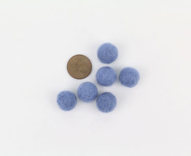 Filzkugeln 1cm Farbe hellblau