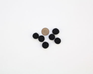 Filzkugeln 1cm Farbe schwarz