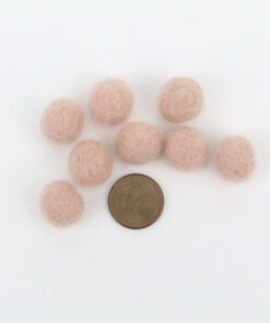 Filzkugeln 1cm Farbe zart-rosa