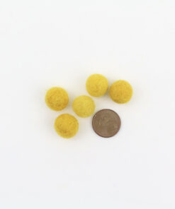Filzkugeln 1cm Farbe sonnengelb