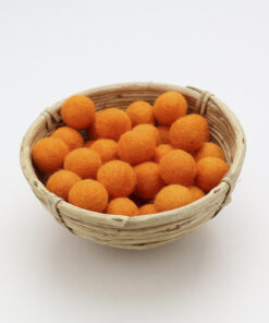 Filzkugeln Größe 2,5 cm Farbe orange