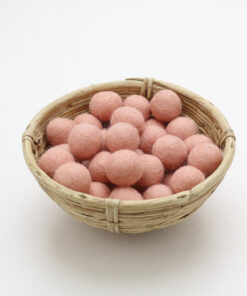 Filzkugeln Größe 2,5 cm Farbe pastell-rosa
