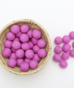Filzkugeln Größe 2,5 cm Farbe pink