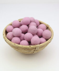 Filzkugeln Größe 2,5 cm Farbe rosa