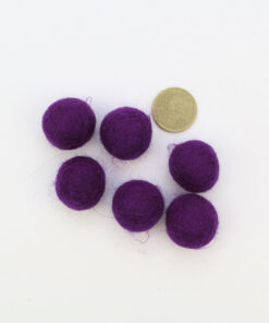 Filzkugeln Größe 2,5 cm Farbe violett
