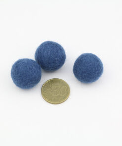 Filzkugeln Größe 2,5 cm Farbe dunkelblau