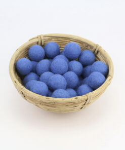 Filzkugeln Größe 2,5 cm Farbe blau