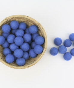 Filzkugeln Größe 2,5 cm Farbe blau