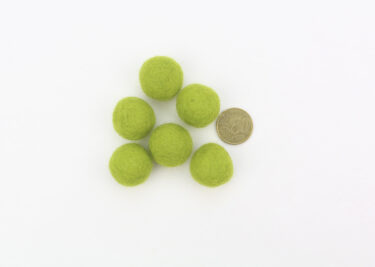 Filzkugeln Größe 2,5 cm Farbe grün