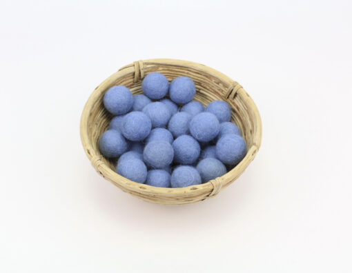 Filzkugeln Größe 2,5 cm Farbe hellblau