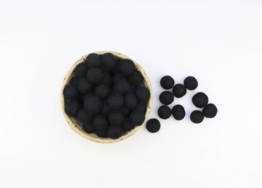 Filzkugeln Größe 2,5 cm Farbe schwarz