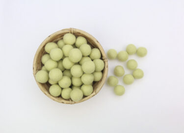 Filzkugeln Größe 2,5 cm Farbe blassgrün