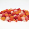 Filzkugel Mix rosa rot orange
