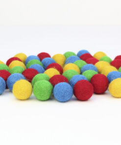 Filzkugel Mix Grundfarben