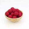 Filzkugeln Größe 3 cm Farbe rot