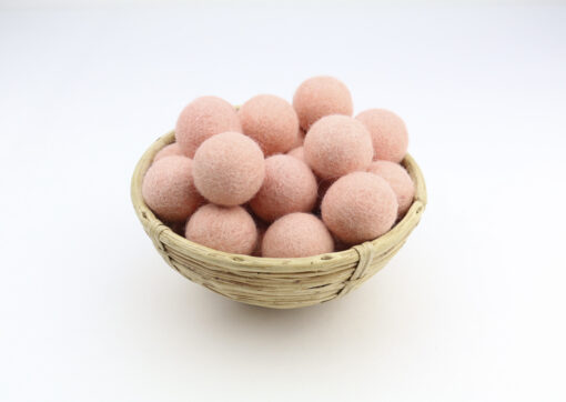 Filzkugeln Größe 3 cm Farbe pastell rosa