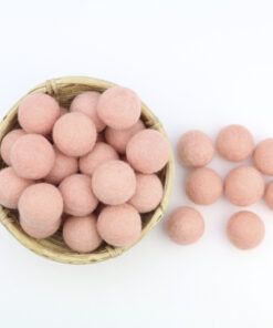 Filzkugeln Größe 3 cm Farbe pastell rosa