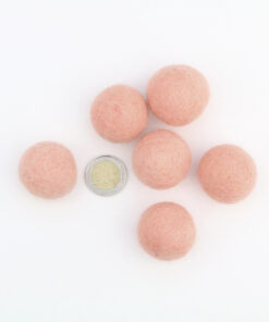 Filzkugeln Größe 3 cm Farbe pastell rosa