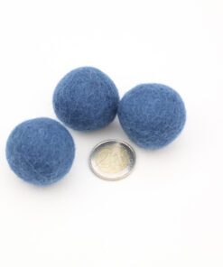 Filzkugeln Größe 3 cm Farbe dunkelblau