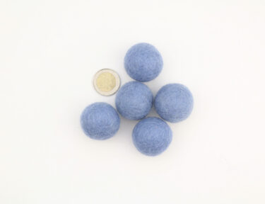 Filzkugeln Größe 3 cm Farbe hellblau