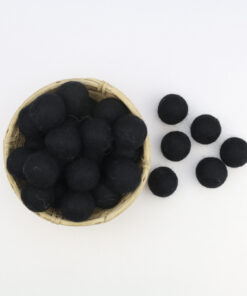 Filzkugeln Größe 3 cm Farbe schwarz