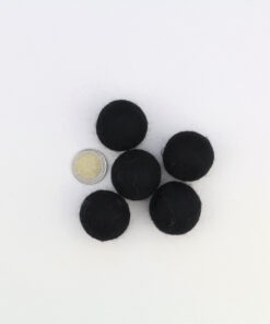 Filzkugeln Größe 3 cm Farbe schwarz